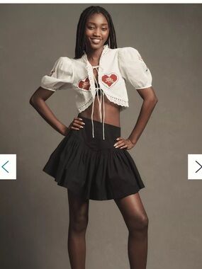 NWT Anthropologie Maeve Flared Mini Skirt